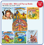2- 4 years Bible and Pop-up Books