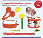 3 - 6 years Musical Instruments
