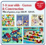 5 - 8 years Games & Construction
